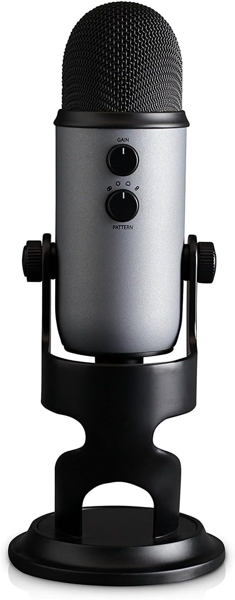 Yeti USB Condenser Microphone for Professional Recording, Streaming, Gaming, and Podcasting on PC and Mac with VO!CE Effects, Adjustable Stand, and Plug-and-Play Functionality - Slate