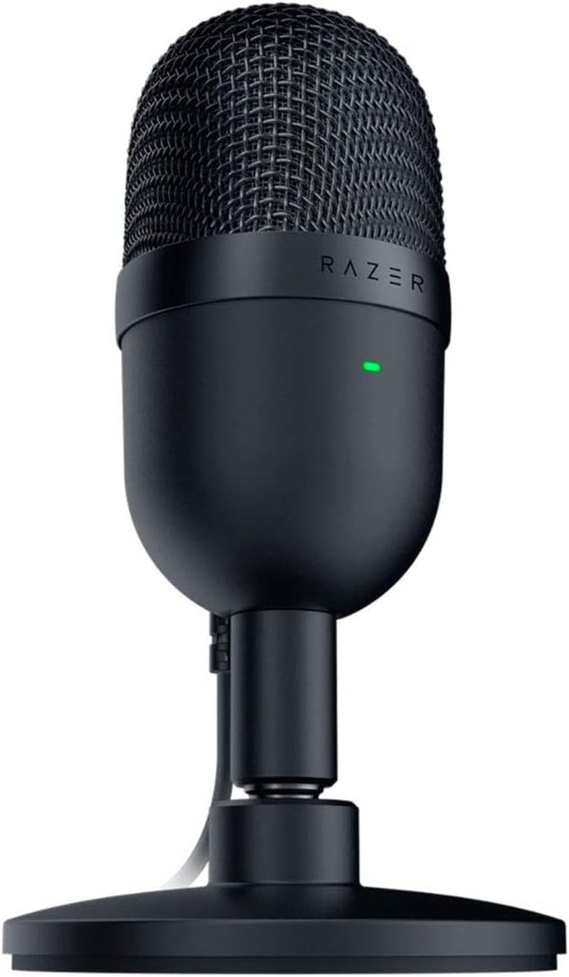 Seiren Mini USB Condenser Microphone for Professional Streaming and Gaming - Superior Recording Quality with Supercardioid Pickup Pattern - Adjustable Stand and Shock Resistance - Classic Black