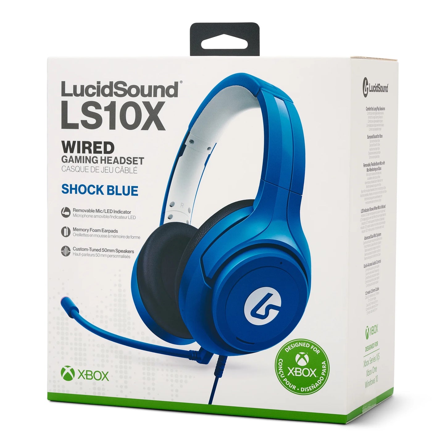 Lucidsound LS10X Wired Gaming Headset for Xbox Series X|S in Shock Blue