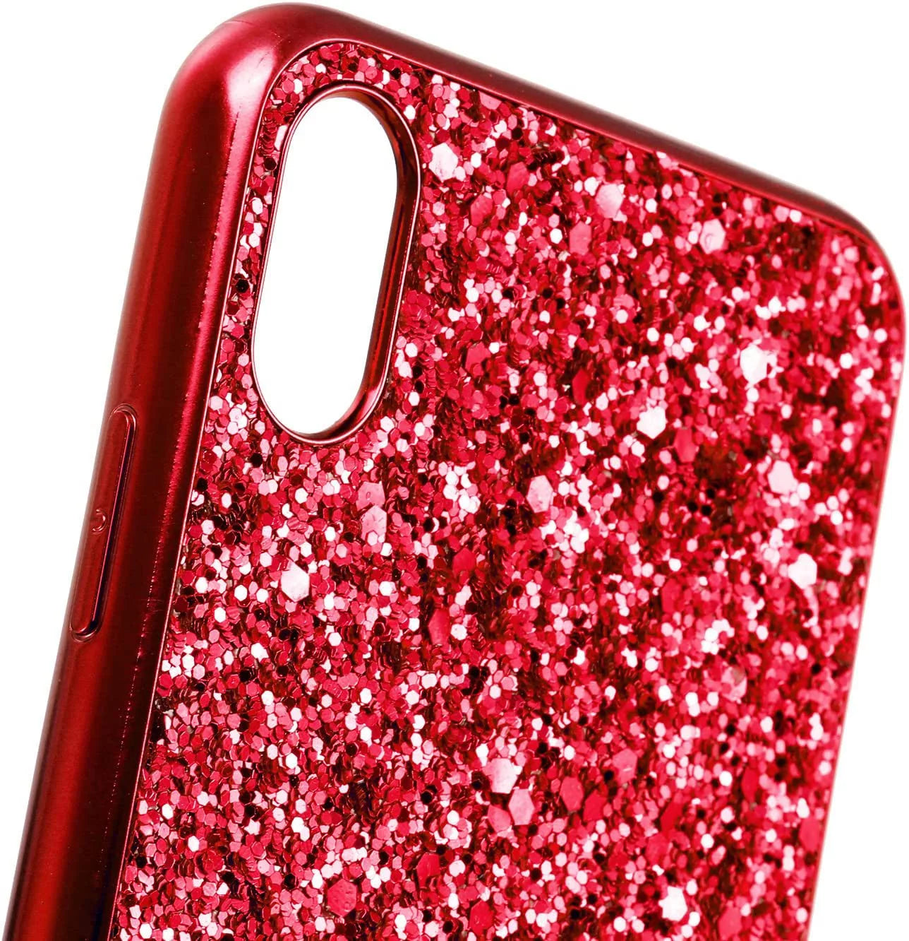 Crystal Diamond Glitter Soft Shockproof Phone Case for iPhone 11 Pro Max - Red - Designed for Women and Girls