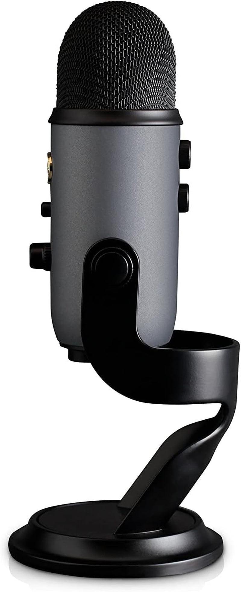 Yeti USB Condenser Microphone for Professional Recording, Streaming, Gaming, and Podcasting on PC and Mac with VO!CE Effects, Adjustable Stand, and Plug-and-Play Functionality - Slate