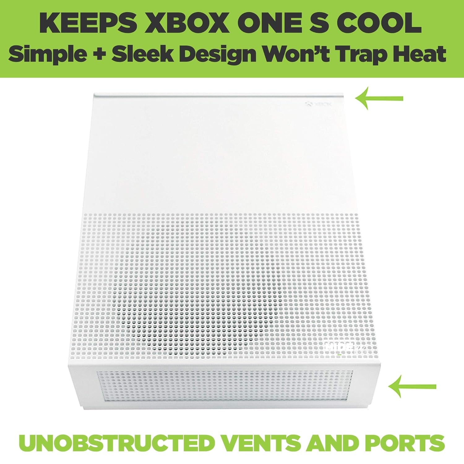 X1S Wall Mount for Xbox One S - Patented 2019, USA-Made White Steel Storage Solution for Safe Wall-Mounting Near or Behind TV