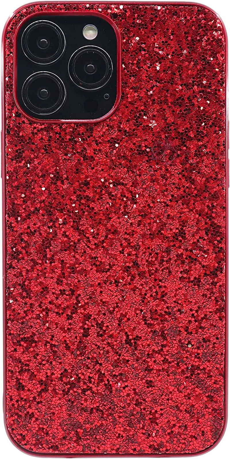 Crystal Diamond Glitter Soft Shockproof Phone Case for iPhone 11 Pro Max - Red - Designed for Women and Girls