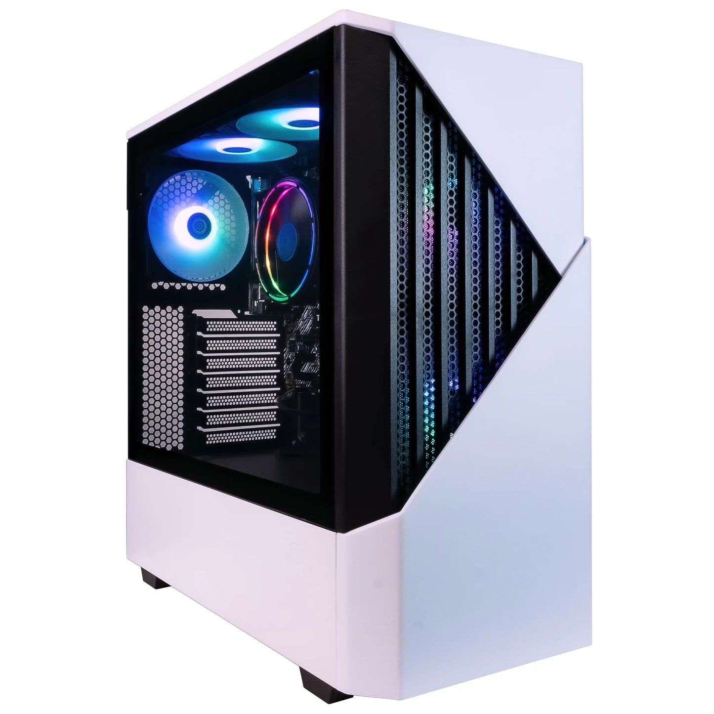 Castle Gaming Desktop - AMD Ryzen 5 5600G, 16GB RAM, 1TB SSD, White Finish