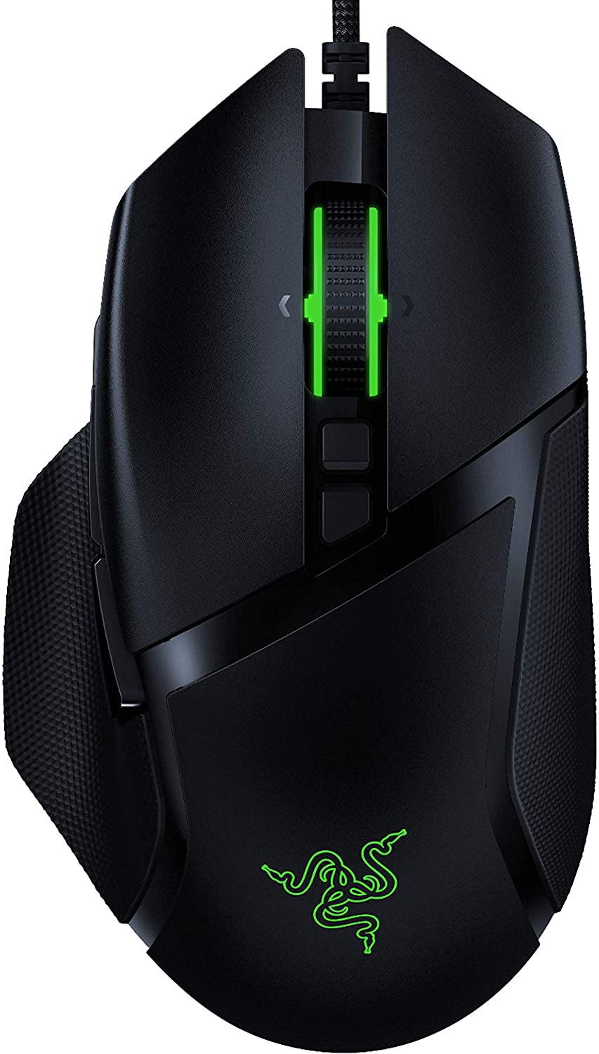 Basilisk V2 Wired Gaming Mouse with 20K DPI Optical Sensor, High-Speed Switch, Chroma RGB Lighting, and 11 Programmable Buttons in Classic Black